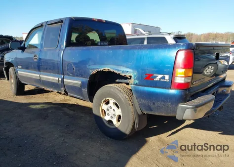 2001 Chevrolet Silverado 1500 Ls из США, поврежденный, VIN 1GCEK19T71E198566